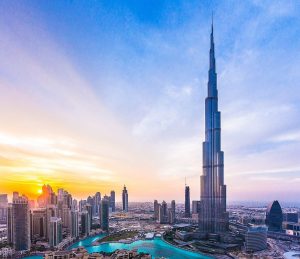 Dubai Burj Khalifa in the morning