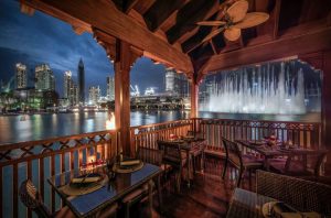 thiptara the most romantc restaurant in dubai with a view of Dubai Fountain